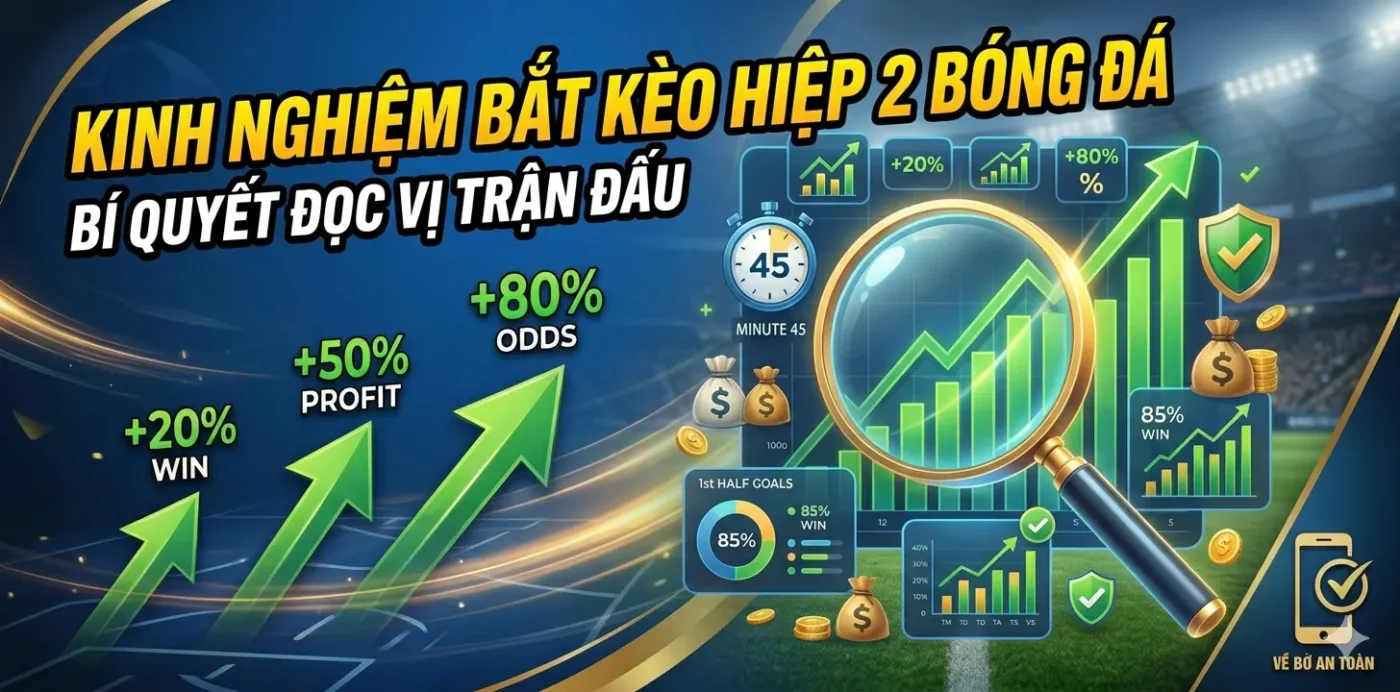kinh nghiệm bắt kèo hiệp 2 bóng đá